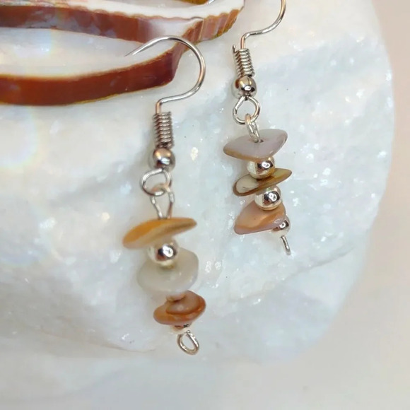 Abalone Shell Earrings Handmade - Picture 6 of 10